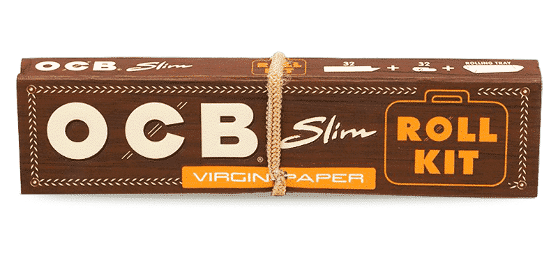OCB roll kit slim virgin 32 feuilles filtres plateau