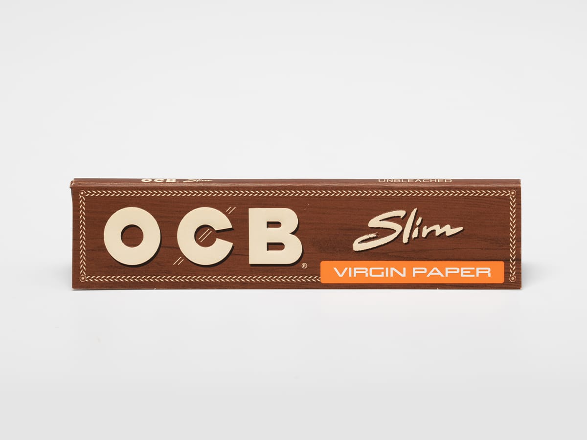 OCB 2300 Slim Virgin Paper non blanchi avec conseils et 32 cahiers