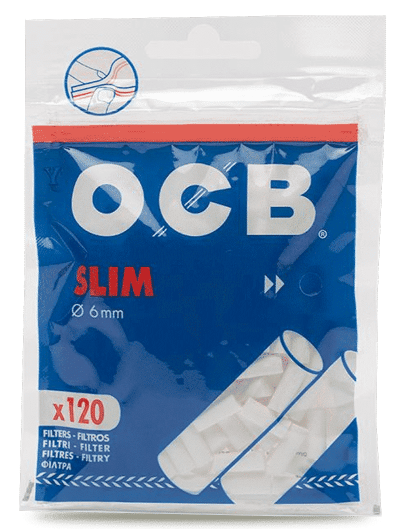 OCB Activ Tips - Filtres charbon actif - Boite de 10 filtres cigarettes