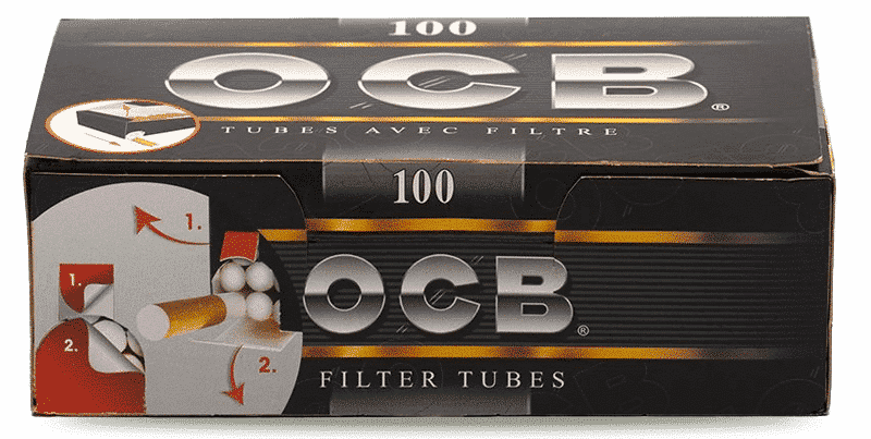 OCB Premium Empty Cigarette Tubes 100pcs Per Box 10 x Boxes (1000pcs) Total