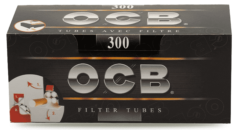 200x OCB Tubos con filtro extra long de 24mm (84x8mm)