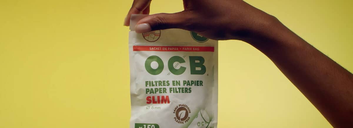 150x Filtros 100% BIO / Ecológicos para Tabaco de liar OCB Slim